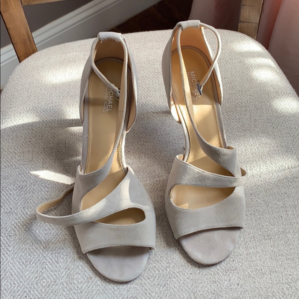 Michael Kors Gray Suede Heels